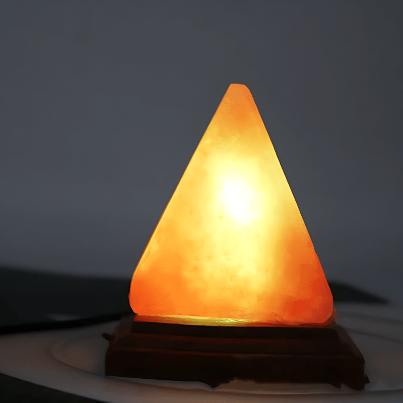 Himalayan Crystal USB Plug Creative Pyramid Shaped Salt Lamp - Weriion