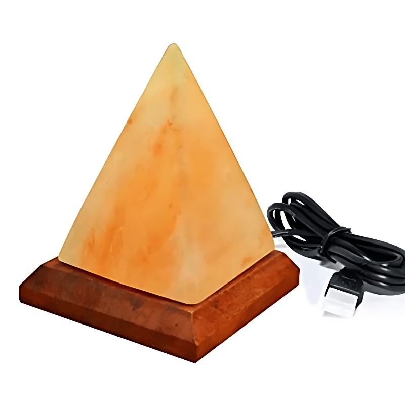 Himalayan Crystal USB Plug Creative Pyramid Shaped Salt Lamp - Weriion