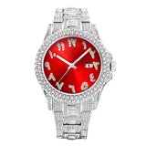 Hip Hop Full Diamond Business Men's Waterproof Quartz Watches - Weriion