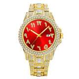 Hip Hop Full Diamond Business Men's Waterproof Quartz Watches - Weriion