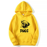 Hip Hop Pug Printed Unisex Sweater Hoodies - Weriion