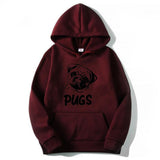 Hip Hop Pug Printed Unisex Sweater Hoodies - Weriion