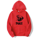 Hip Hop Pug Printed Unisex Sweater Hoodies - Weriion