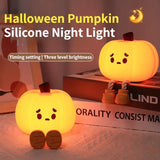 Home Decor Halloween Cute Pumpkin Night Light Lamp - Weriion