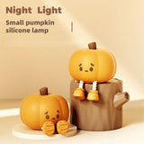 Home Decor Halloween Cute Pumpkin Night Light Lamp - Weriion