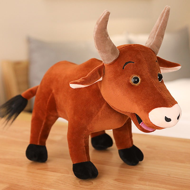 Horned Stuffed Animals Cow Plush Toys - Weriion