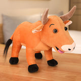 Horned Stuffed Animals Cow Plush Toys - Weriion