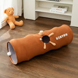 Indoor Collapsible Cat Kitty Tunnel Toys With Plush Ball Easy To Clean Cat Supplies - Weriion