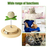 Interactive Cat Kitten Scratching Post With Sisal Ball Toy For Indoor Entertainment - Weriion