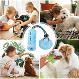 Interactive Dog Chew Ball Toys For Aggressive Chewers With Suction Cup - Weriion