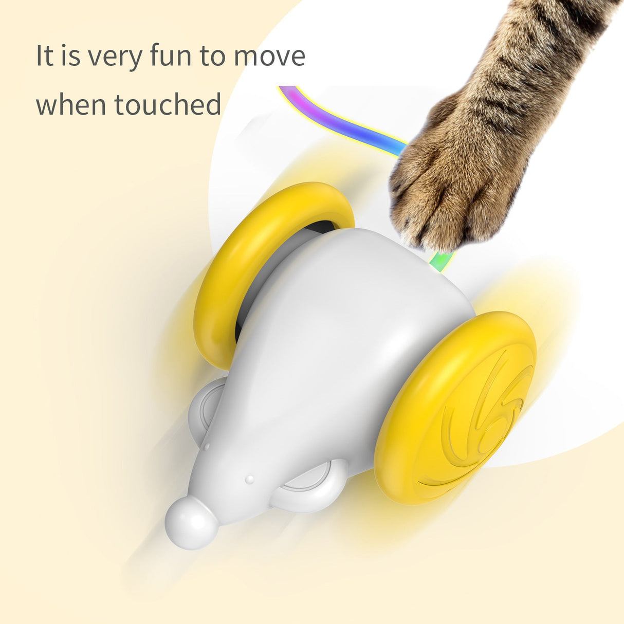 Interactive Luminous Mouse Toy For Cats To Chase Pet Supplies - Weriion