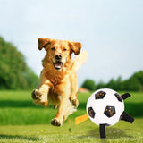 Interactive Multifunctional Bouncing Bite Resistant Ball With Straps Dog Toy - Weriion