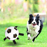 Interactive Multifunctional Bouncing Bite Resistant Ball With Straps Dog Toy - Weriion