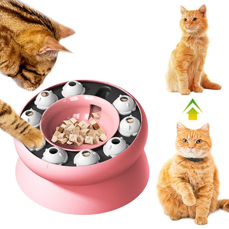 Interactive Puzzle For Cats Slow Food Dispensing Toy For Pets - Weriion