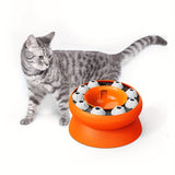 Interactive Puzzle For Cats Slow Food Dispensing Toy For Pets - Weriion