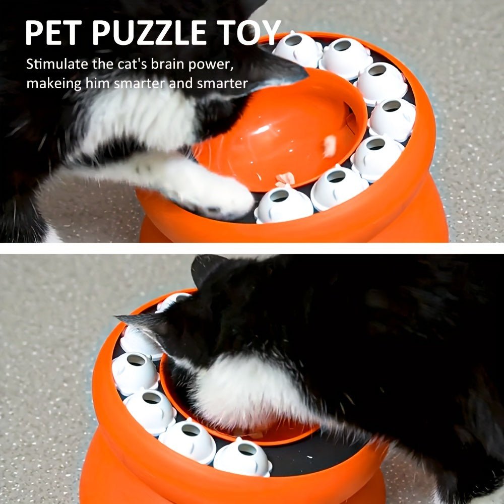 Interactive Puzzle For Cats Slow Food Dispensing Toy For Pets - Weriion