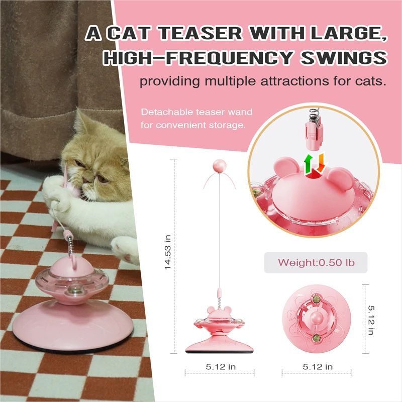 Interactive Scratch Post Cat Toys With Suction Cup - Weriion