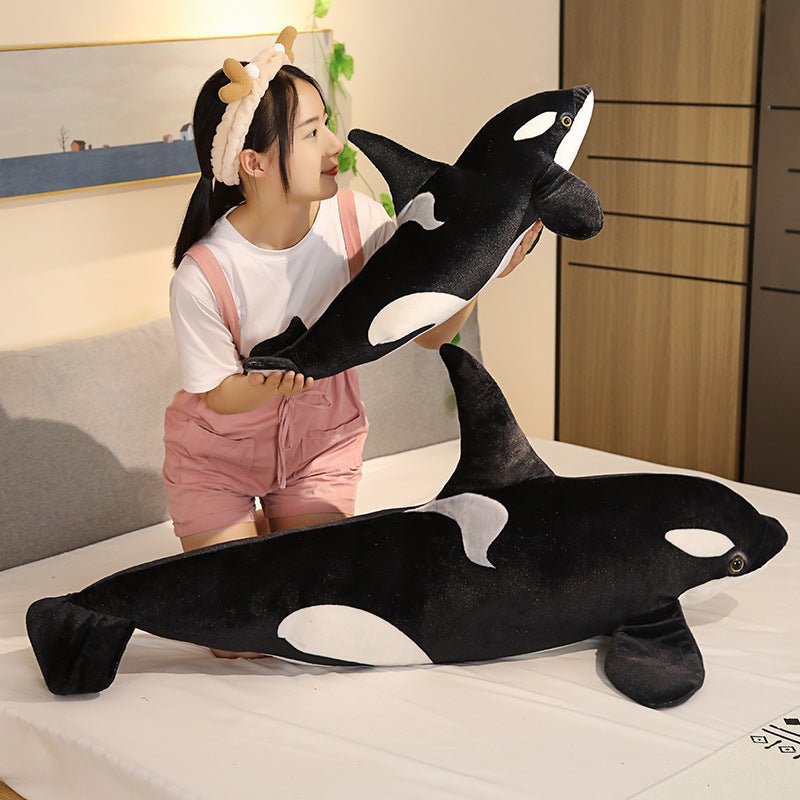 Killer Whale Orca Stuffed Marine Animal Plush Toy Pillow - Weriion