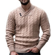 Lapel Classic Twisted Pullover Sweaters For Men - Weriion