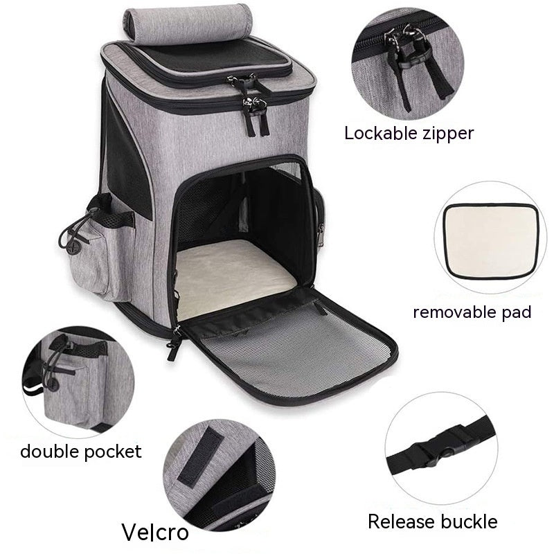 Large Capacity Pet Dog Cat Backpack - Weriion