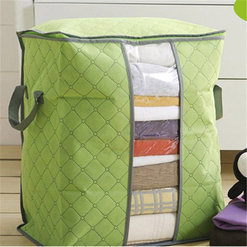 Large Capacity Transparent Clothing Storage Bags With Handles - Weriion