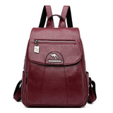 Leather Travel Backpack For Women - Weriion