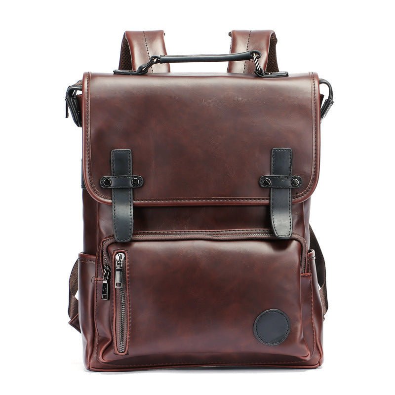 Leather Unisex Fashionable British Backpack - Weriion