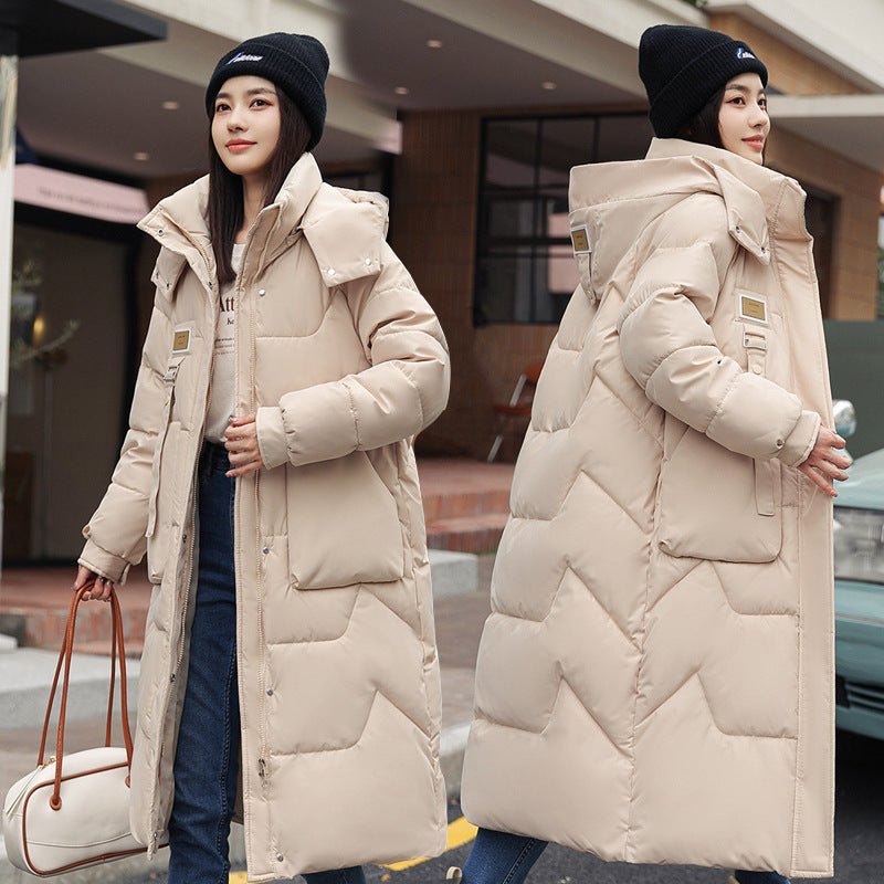 Long Hooded Women's Padded Winter Jacket - Weriion