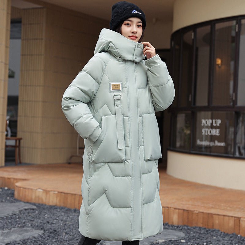 Long Hooded Women's Padded Winter Jacket - Weriion