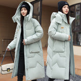 Long Hooded Women's Padded Winter Jacket - Weriion