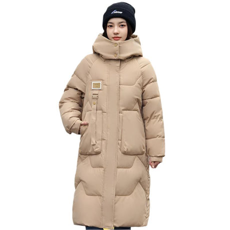 Long Hooded Women's Padded Winter Jacket - Weriion