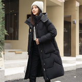 Long Hooded Women's Padded Winter Jacket - Weriion