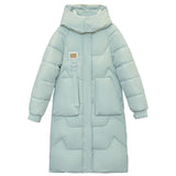 Long Hooded Women's Padded Winter Jacket - Weriion