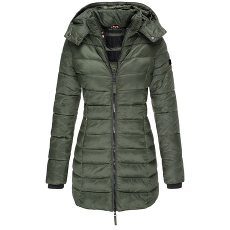 Long Warm Women's Quilted Jacket - Weriion