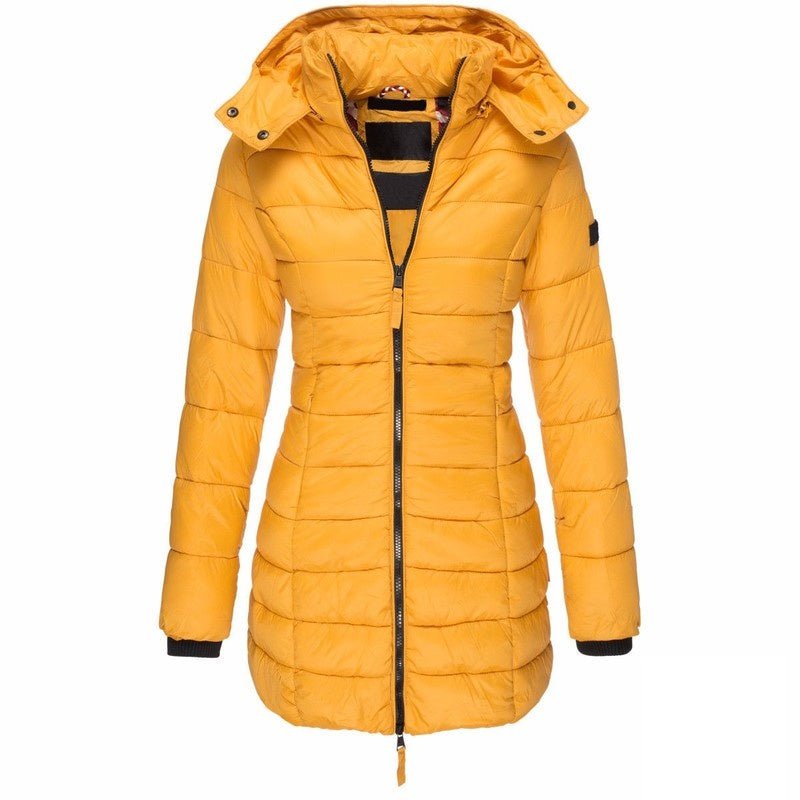 Long Warm Women's Quilted Jacket - Weriion