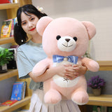 Lovely Soft Bow Tie Teddy Bear Doll Stuffed Animal Plush Toys - Weriion