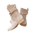 Low Round Toe Women's Boots - Weriion