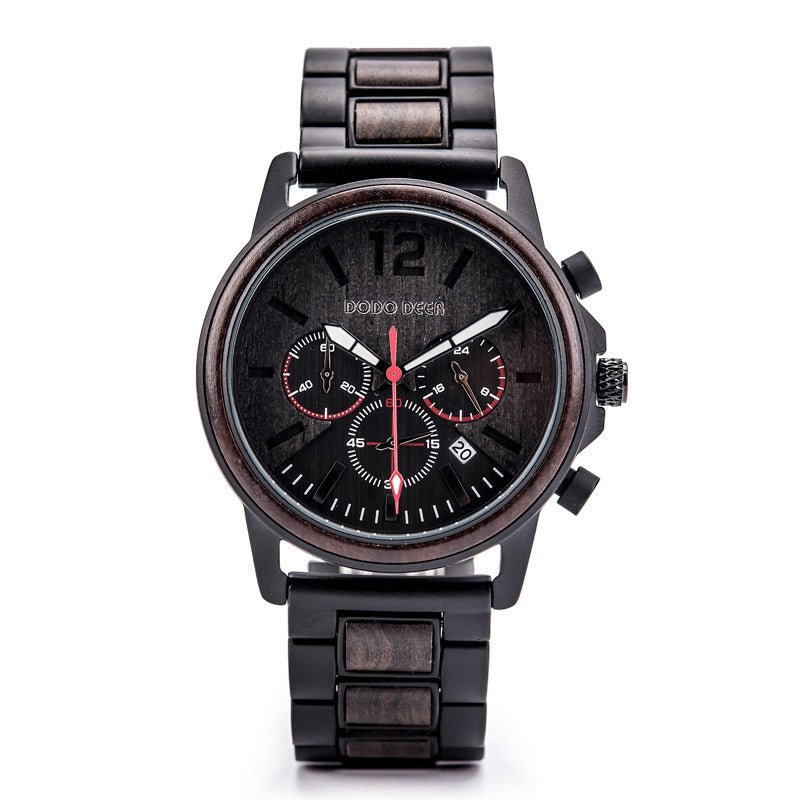 Luminous 10M Waterproof Wood Quartz Watch For Men - Weriion