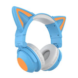 Luminous Adjustable Cat Ear Bluetooth Headset Headphones - Weriion