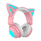 Luminous Adjustable Cat Ear Bluetooth Headset Headphones - Weriion