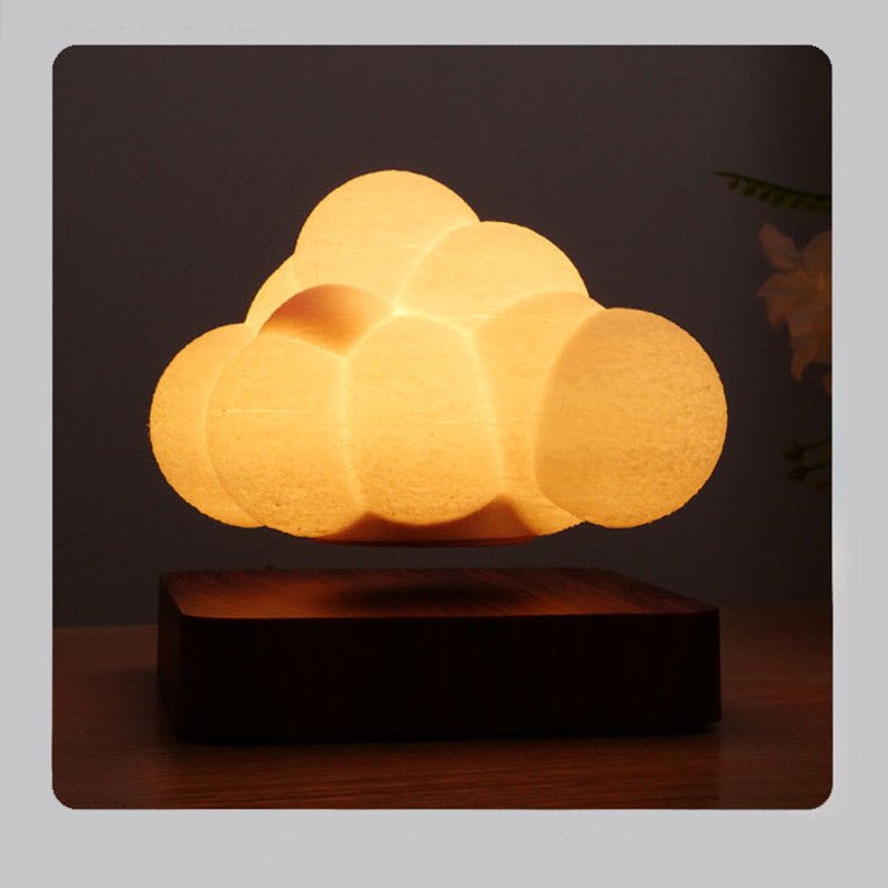 Magnetic Levitation Floating Rotating Night Light Creative Cloud Table Desk Lamp - Weriion