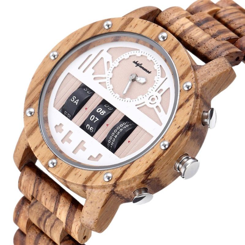 Mechanical Wooden Watch For Men - Weriion