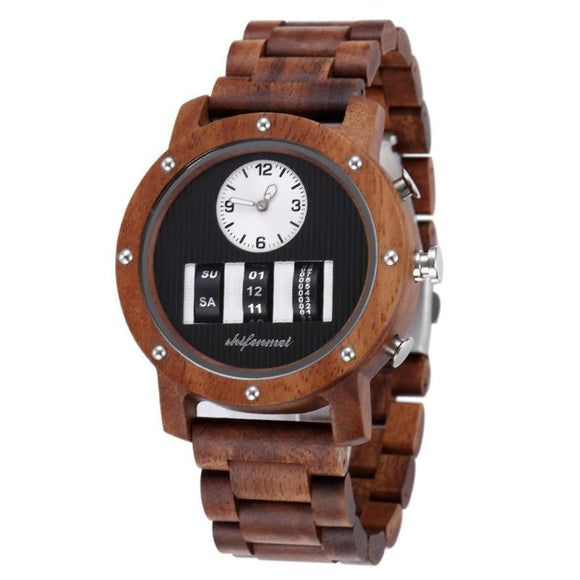 Mechanical Wooden Watch For Men - Weriion