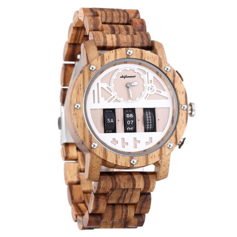 Mechanical Wooden Watch For Men - Weriion