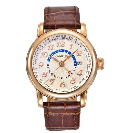 Men's Automatic Mechanical Leather Strap Watches - Weriion