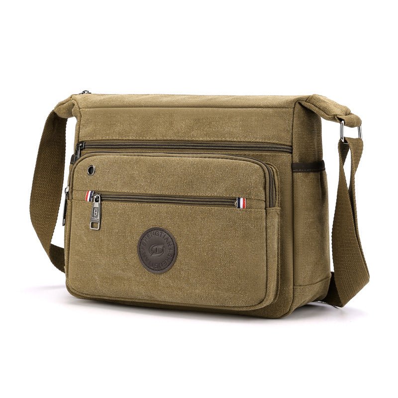 Men's Canvas Shoulder Messenger Bag - Weriion