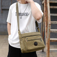 Men's Canvas Shoulder Messenger Bag - Weriion