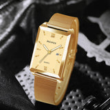 Men's Casual Business Quartz Movement Rectangular Watch - Weriion