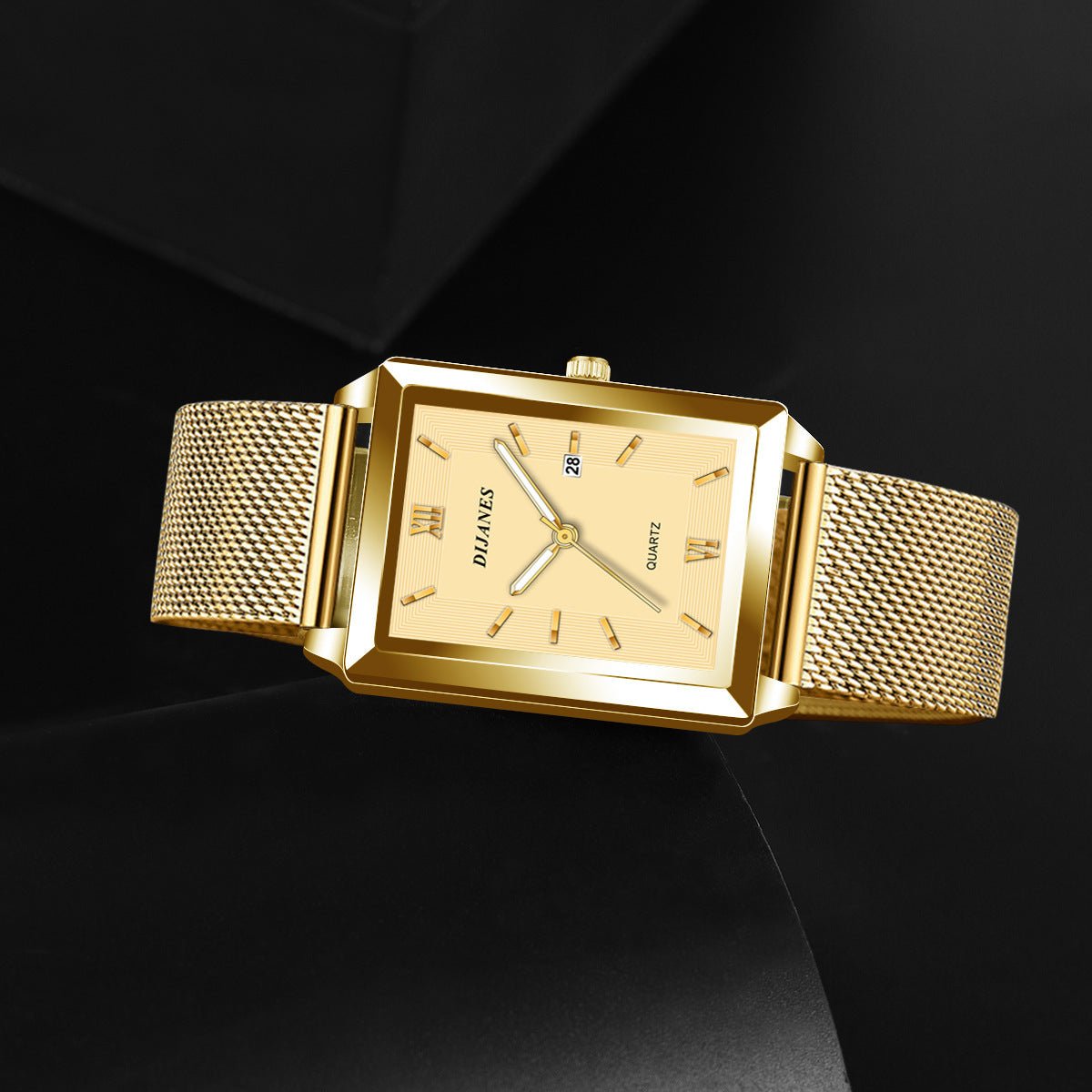 Men's Casual Business Quartz Movement Rectangular Watch - Weriion