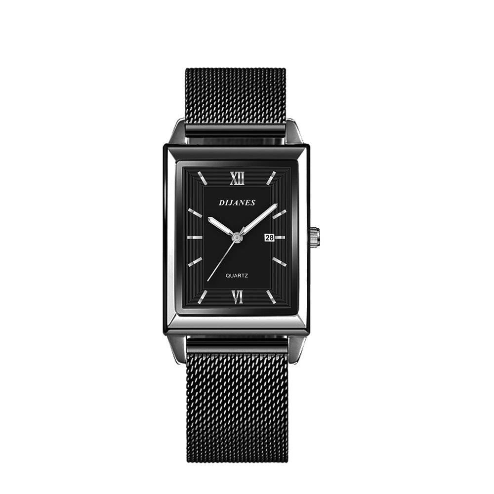 Men's Casual Business Quartz Movement Rectangular Watch - Weriion